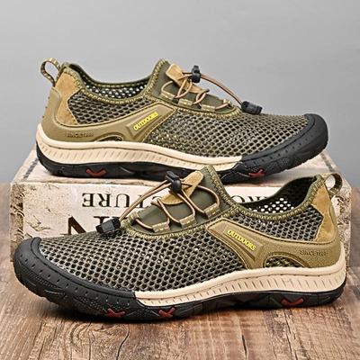 Summer Breathable Outdoor Casual Shoes Men Sneakers Antiskid Slip On Walking Shoes Moccasins Man Shoes
