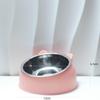 Popular Slanted Stainless Steel Pet Bowl - Detachable, Washable, Anti-Spill Design for Cats & Dogs.