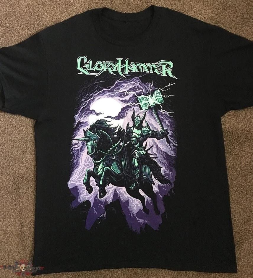 Винтажная футболка GloryHammer  Тур Хаос-Волшебников  BO216 Унисекс XL