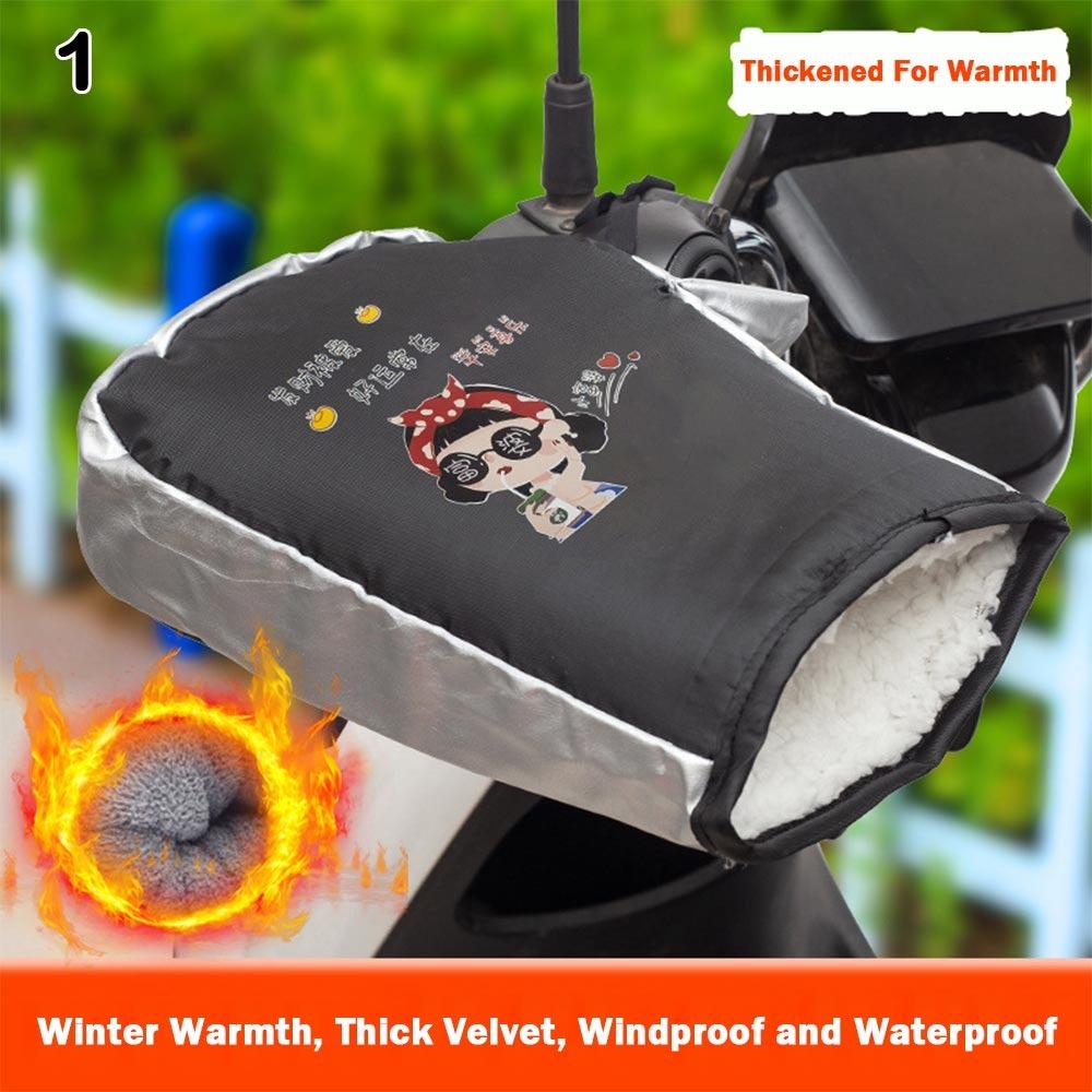 New Warm Cycling Glove Comfortable Wind Waterproof Handlebar Mittens Bar Gloves Winter