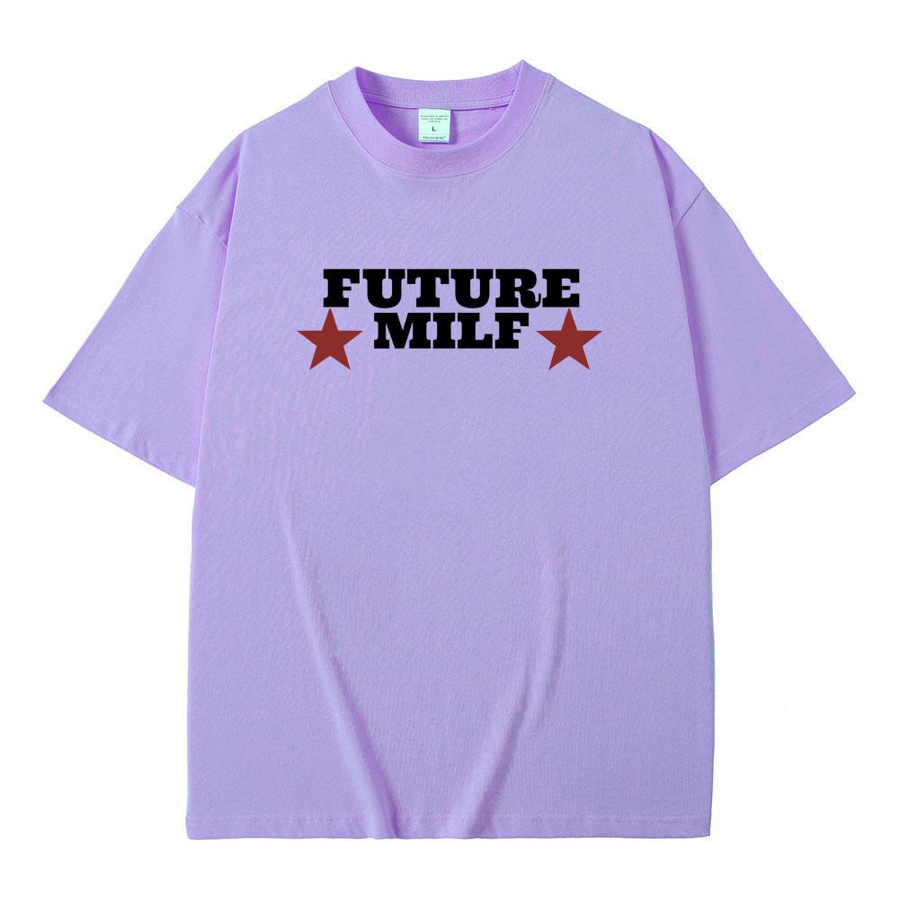 Rapper Future Milf Graphic Print Tshirt Men Women Hip Hop Vintage Tees Male Oversized Streetwear Men's Fashion Casual T-shirts