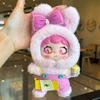Whimsical Vinyl-Face Plush Doll - Creative Trendy Pocket Pendant Keychain, Portable Cute Companion