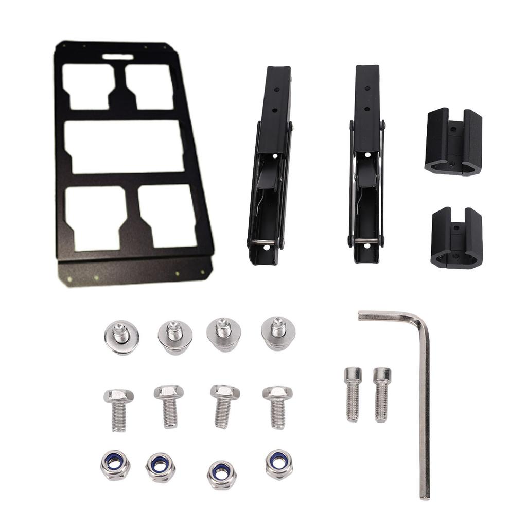 Folding Mount Fit for Packout Toolbox Side Storage System Aluminum Alloy Tool Box Table Top Mounting Plate