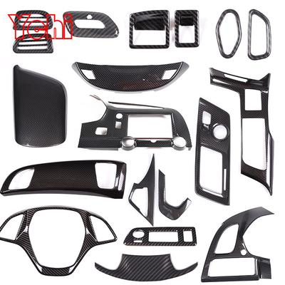 For Chevrolet Corvette C7 2014-2019 ABS Carbon Fiber Interior Kit Dashboard Console Gear Shift Panel Decoration Cover Stickers