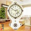 Antique European Style Solid Wood Silent Quartz Wall Clock for Living Room or Bedroom