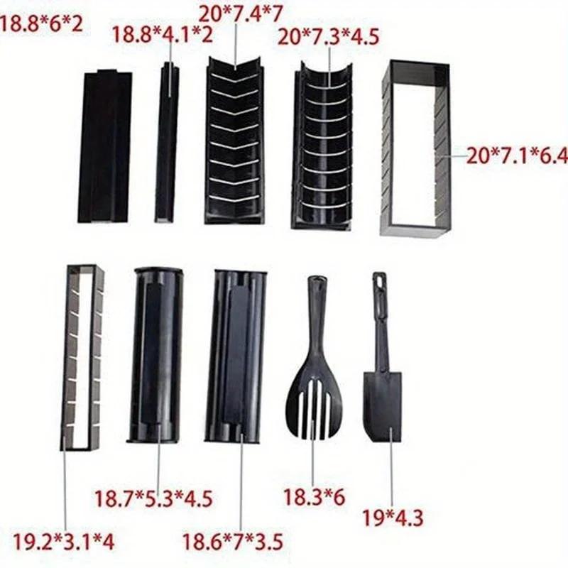 Sushi Making Kit Sushi Mould DIY Sushi Ware Kitchen Gadget Rice and Vegetable Roll Seaweed Sushi Roll Tool for Beginner