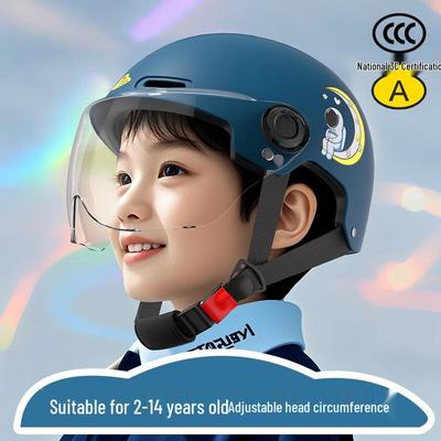 3C Certified Children's Summer Helmet for Electric Bicycles, Boys and Girls Ages 2-14, Suitable for All Seasons