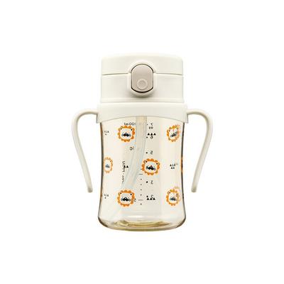Archium Musterdesign Trinkbecher für Kleinkinder mit Strohhalm Archi Cup Trinkflasche für Kleinkinder, Einzelstück, cremefarben, 200 ml, Ryan 200 ml