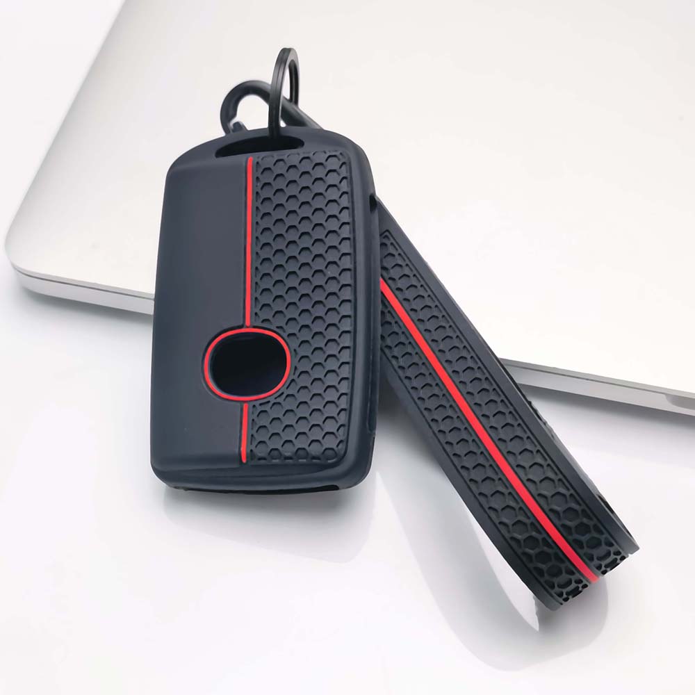 Key Case Cover for Mazda Cx-3 Cx-4 Cx30 Cx5 Cx8 Cx9 Mx5 Miata with Keychain Anti-Scratch Guard Shockproof Protection Soft Grip Texture