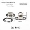 Tarpaulin Cover Garden Gazebo Vertical Screen Brass Oval Screw Buckle Brass Rotating Latch Installation Tools