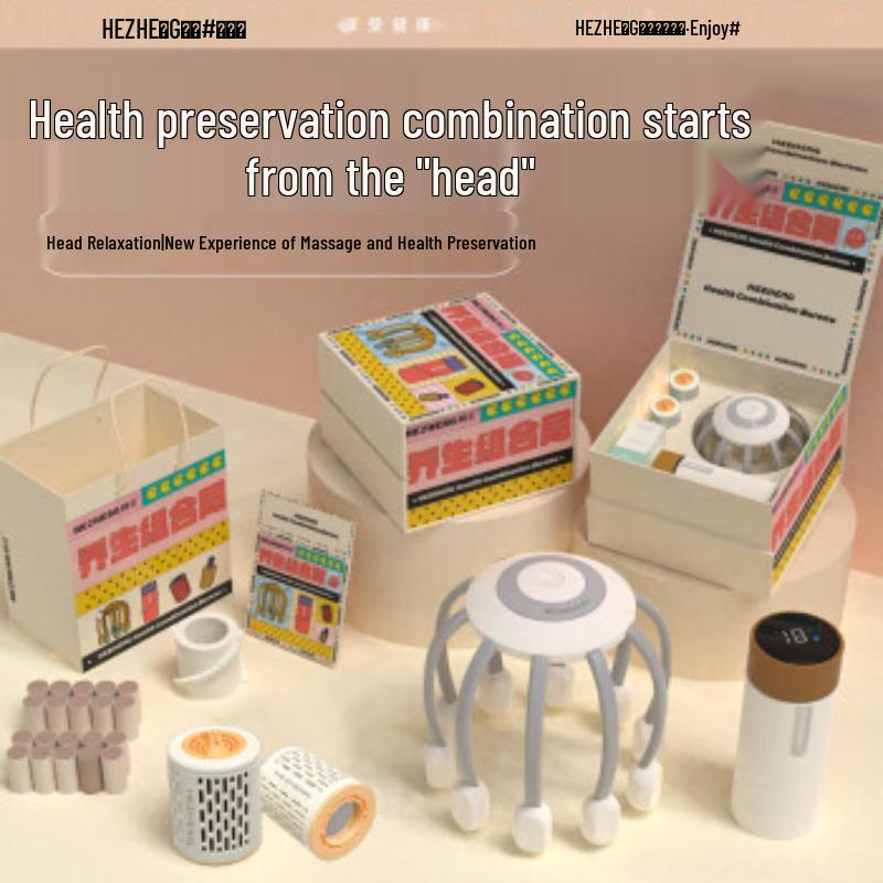 

Hezheng Warm Heart Head Massager Gift Box