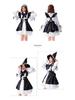 Black & White Lolita Maid Costume Dress for Women & Crossdressers