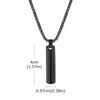 Vnox Men's Punk Vertical Pendant Necklaces, Stainless Steel Long Bar Retro Collars, Male Simple Casual Jewelry Gifts for Him