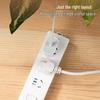 Deli 3-Outlet Power Strip with Extension Cord CN plug (adapter included)