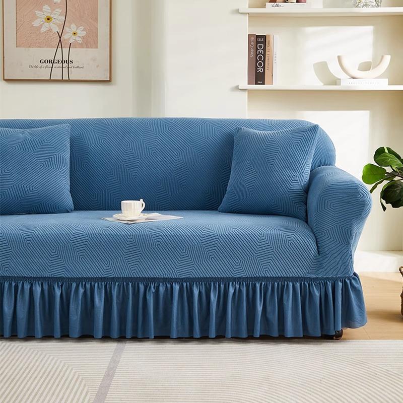 Skirt Sofa Cover New Anti Cat Claw All Inclusive Universal Cover All Seasons Dustproof Elastic Protective Cover