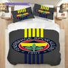 Set di tre pezzi Fenerbahe Heritage Pride (1 * copripiumino + 2 * federa, senza nucleo) Regalo di Natale e compleanno 2D Piatto Morbido e confortevole