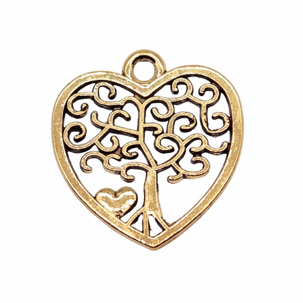 Tree Of Life Charms Antique Round Pendants For Spiritual DIY Jewelry