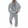 Set da 2 pezzi da uomo: Felpa alla moda e Pantaloni jogger cargo per outfit casual streetwear