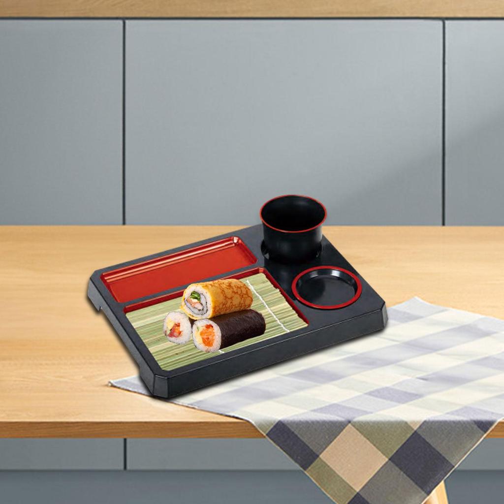Soba Noodle Plate Snacks Plate BBQ Buffet Plate Versatile Food Presentation Basket Sushi Tray Soba Noodle Board for Picnic Home