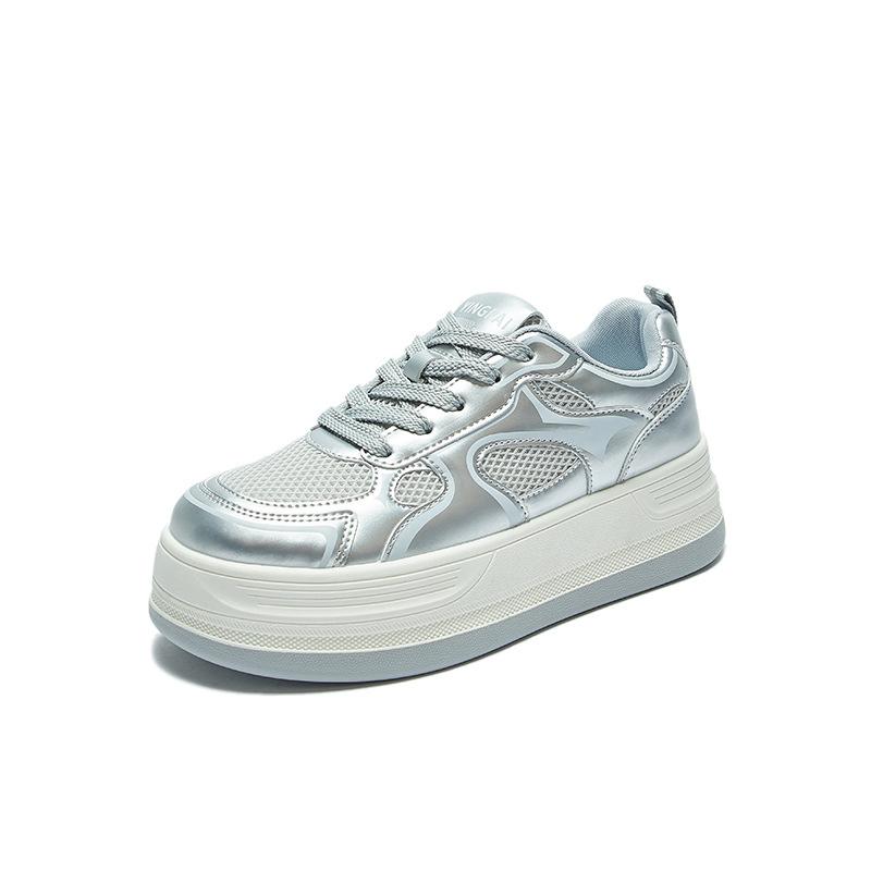 Повседневные женские кроссовки на платформе — фото 6