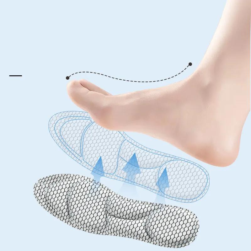 Fashion Graphene Insoles for Adults Sweat-absorbent and Breathable Men's and Women's Sports Shock-absorbing Massage Comfortable Shoe Pad