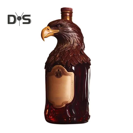 

Графин для виски с гравировкой орла, стеклянный графин 850 мл, художественный графин из бессвинцового стекла для бурбона, уникальные подарки для папы, мужа, парня A