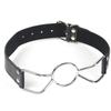 Cuir Flirtant Bouche Ouverte Anneau Sexuel Bâillon Matériel de Bondage Jeu de Rôle Produits Érotiques Jouets Sexuels pour Femmes Couples Adultes Jeux