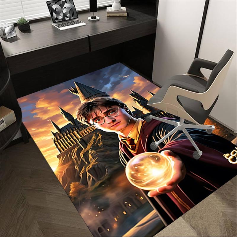 1pc Hogwarts School of Witchcraft and Wizardry Magic Carpet, for Home & Office Decor, Desk Chair Carpet, Festive GiftL1323 60cm by 90cm