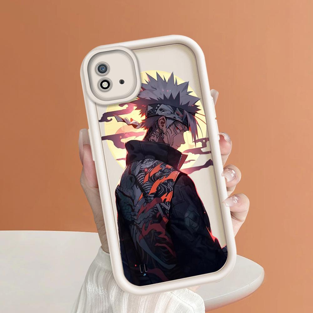 Model de imprimare cu scară pătrată din silicon moale Carcasa telefonului Acoperă completă Cameră de protecție antișoc Carcasă din cauciuc pentru OPPO Realme