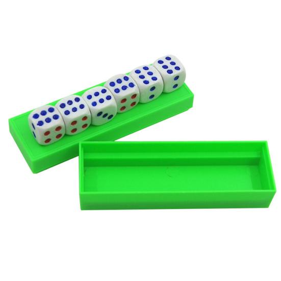 Six Die Tapping Loaded Dice Roll Prediction Number Box Game Magic Trick Kids Toy