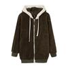 2022 Women's Autumn/Winter Loose Plush Zip-Up Hoodie