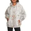 Sudadera con capucha para mujer Otoño Invierno Estampado de Hojas Bolsillo Grande Mangas Largas Gruesa Cálida Holgada Con Capucha Camuflaje Diario Deporte Superior