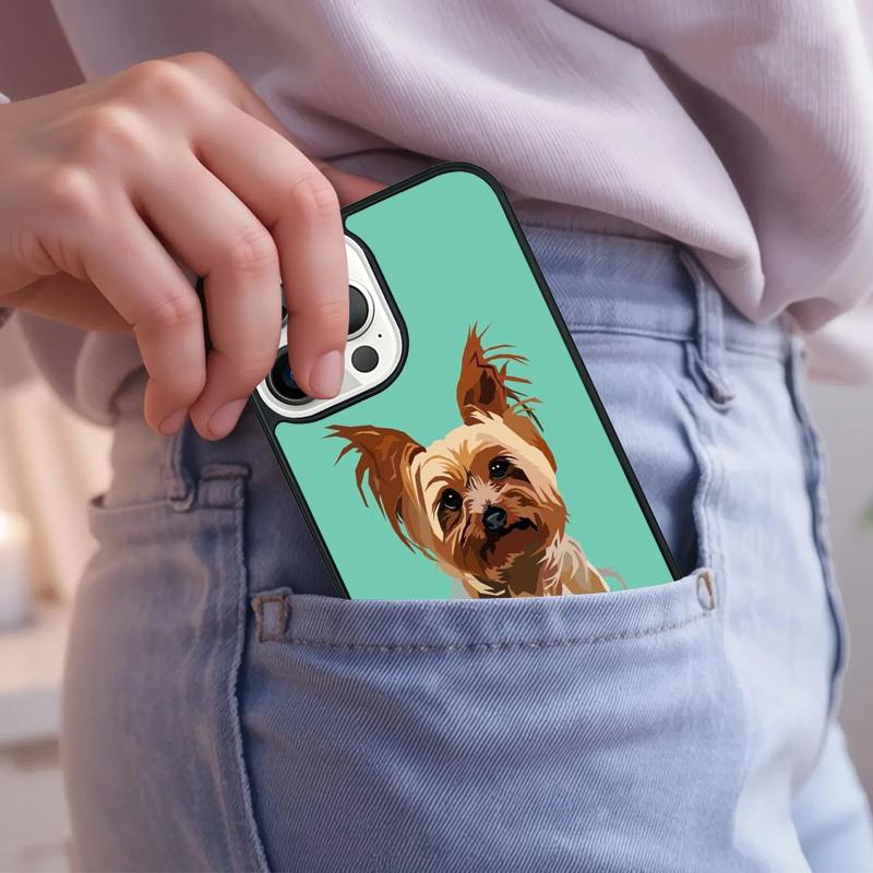 Yorkshire Terrier Dog Phone Case For iPhone 17 Air 15 16e 14 13 Pro Max Coque 12 11 Pro Max PLUS cover