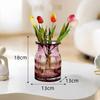 Creative Nordic Light Luxury Style Art Ice Point Shaped Durable Glass Vase for Modern Home Decor and Wedding Occasions