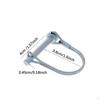 Safety Coupler Pin 4.5x40mm Replacement Accessory Quick Release Zinc Alloy for Boat Trailer Easily
