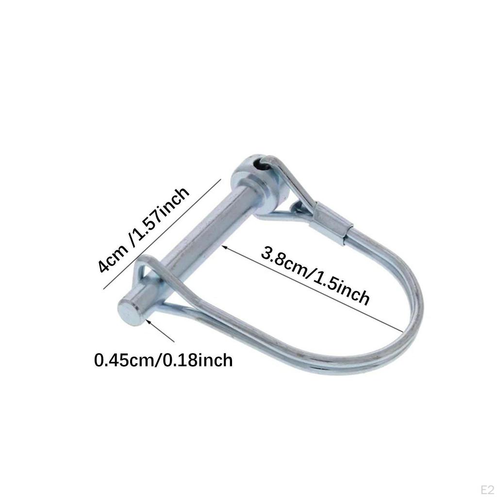 Safety Coupler Pin 4.5x40mm Replacement Accessory Quick Release Zinc Alloy for Boat Trailer Easily
