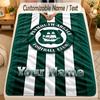 Flaneldecke Plymouth Argyle FC Benutzerdefinierter Name Text Personalisierte Weiche Warme Überwurfdecke Heimdekoration Geschenk