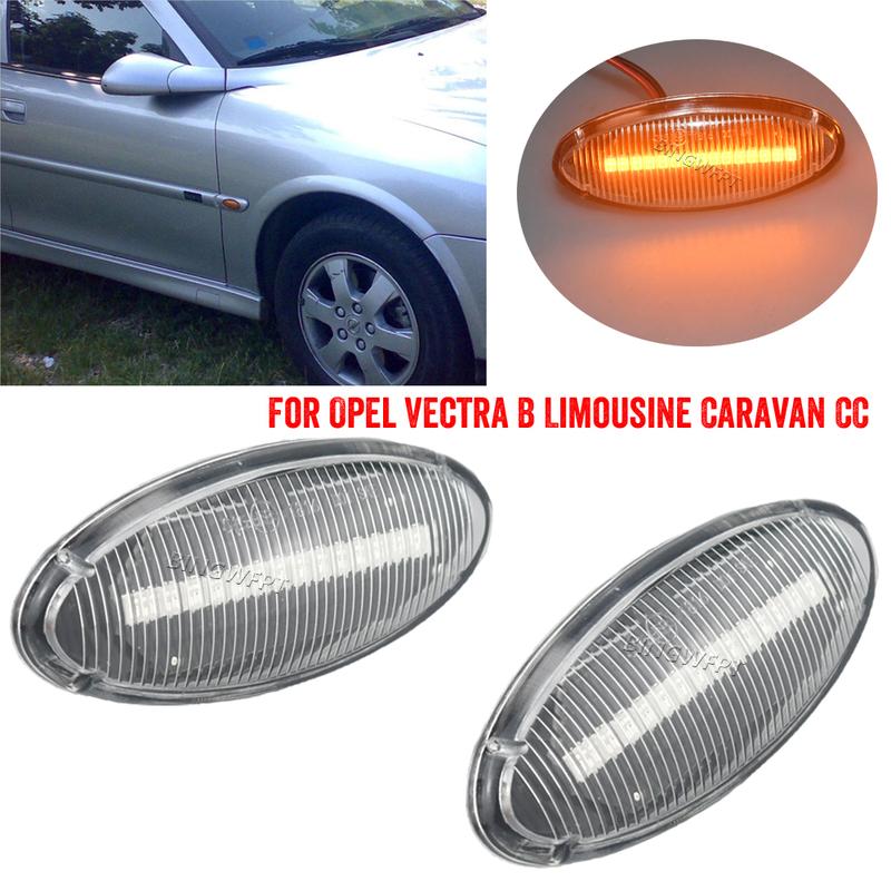LED Side Marker Light For Opel Vauxhall Vectra B MK1 1995 1996 1997 1998 1999 2002 Dynamic Turn Signal Repeater Lamp Indicator