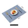 Single/Double-Sided Leather Placemats Rectangular Stylish Minimalist Placemats Heat-Resistant, Non-Slip, Waterproof, Insulated