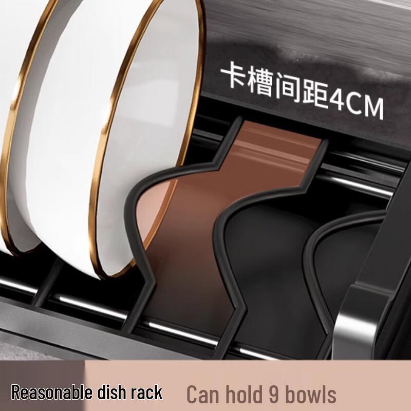 Yunshuang 47cm Gunmetal Grey Kitchen Countertop Dish Drying Rack