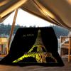 1 Stück Eiffelturm-Druck Outdoor Weiche Polyester-Flanell-Kuscheldecke Vielseitig für alle Jahreszeiten , Weich , Gemütlich , Warm All-Season gesteppte Decke ,