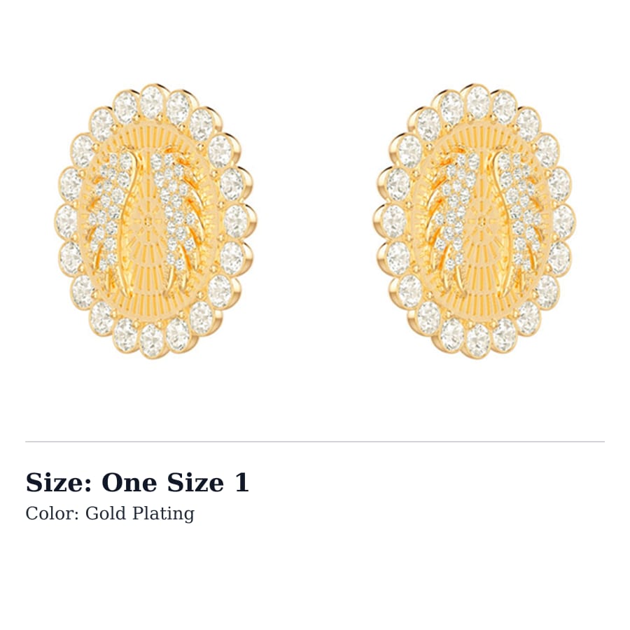 Swarovski Lucky Goddess Earrings Women's Gold Plated 5464120