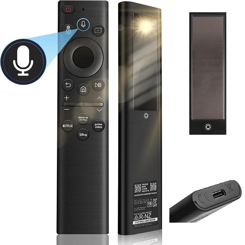 1 Piece Diy Accessories Bn59-01385A Replacement Voice Remote Control For Samsung Smart Tvs Solar Charging Remote
