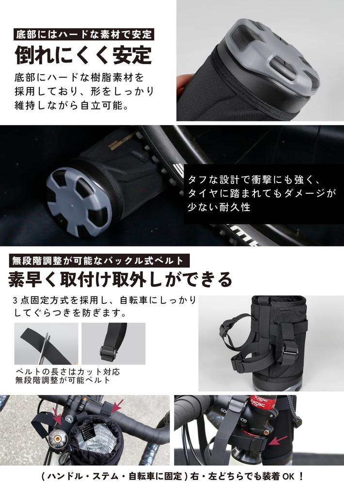 GORIX Handlebar Bag for Insulated with Drink Shoulder Bag with Stem Smartphone and Storage for Water Bottles and Other Small Ideal for Outdoor