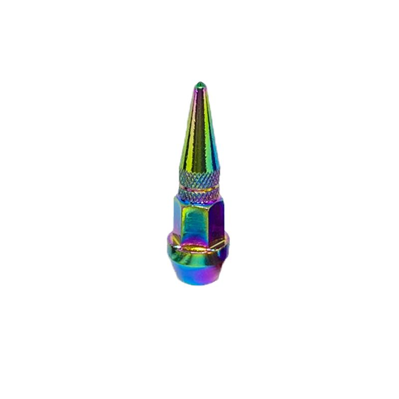 Bullet Valve Caps Car Motorcycle Wheel Tire Valve Caps Alloy Spike Shaped Aluminum Car Styling Auto Exterior Accessories 4Pcs