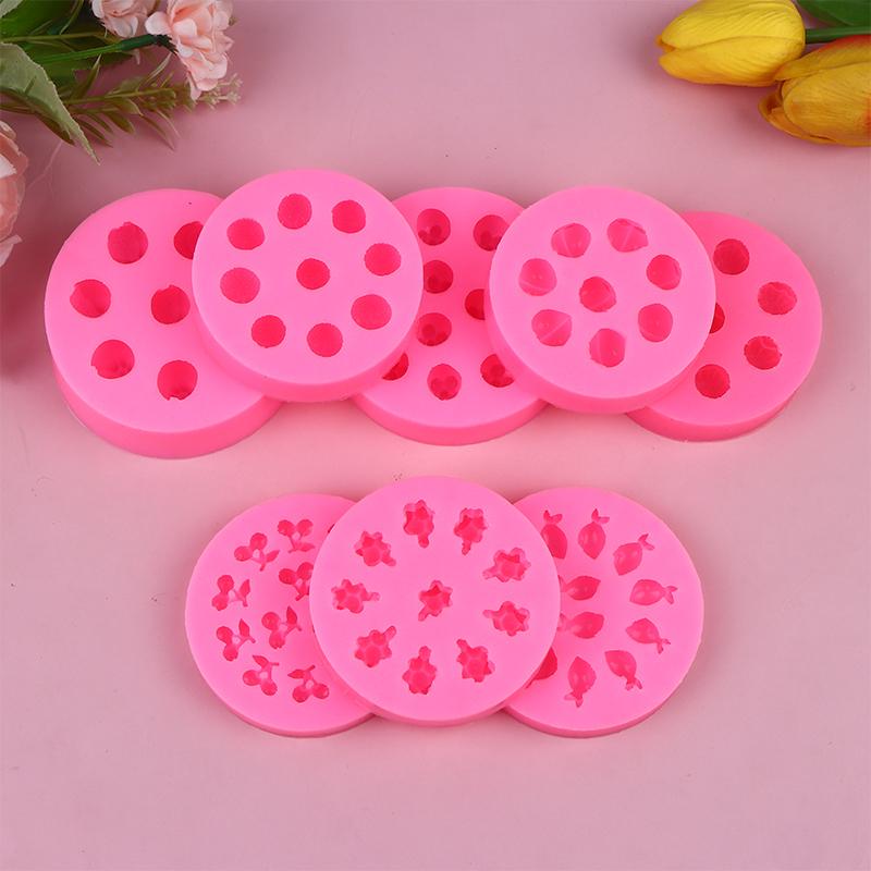 Silikonfruktformar för tårtdekoration 3D-frukt Choklad Fondant Dekorativa formar Godis Gelé Gummy Tvålform