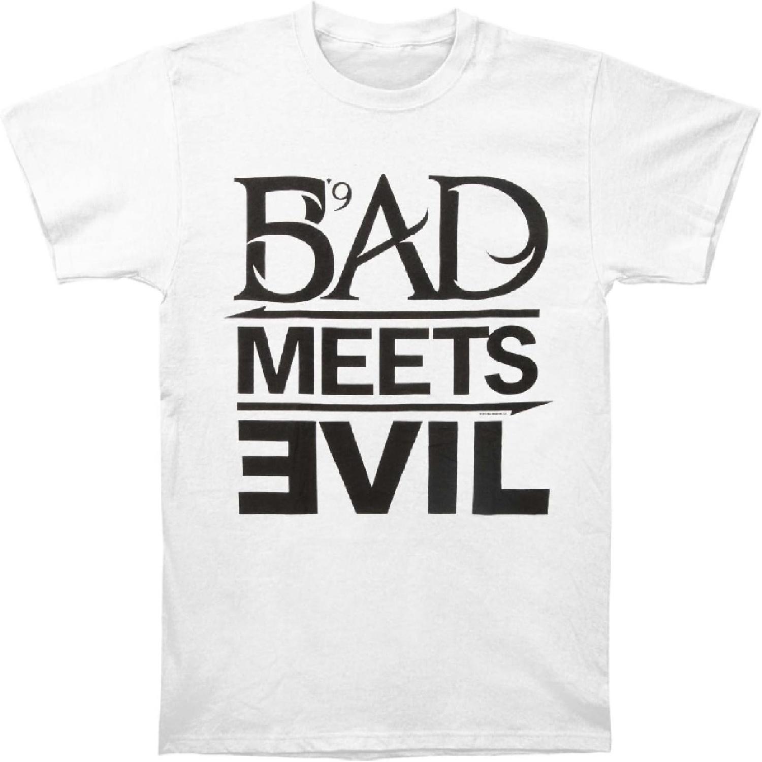 Мужская белая футболка Eminem Bad Meets Evil XXXXXL белый