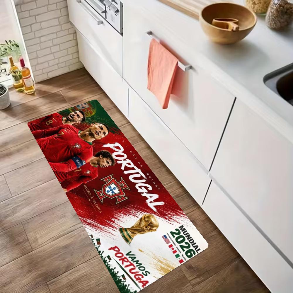 Cristiano Ronaldo Kitchen Floor Mat Long Strip Mat Antislip Machine Washable Suitable For Bathrooms Laundries Home Decoration Carpets