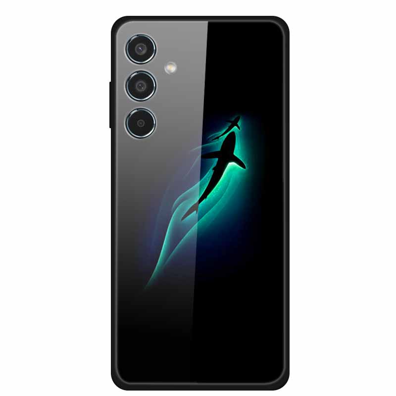Tempered Glass Case For Samsung S25 Plus Case S 25 Plus Hard Back Cover For Samsung Galaxy A16 M55 A55 Phone Case Soft Bumper