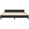 Bed Frame without Mattress Black 160 x 200 cm Velvet